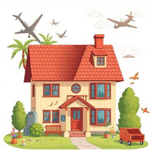 A visual representation of different financial goals like buying a house, traveling, and retirement, showing the variety of savings objectives