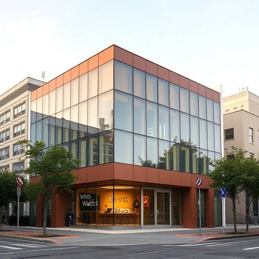 Wise Wallet's office building in San Francisco's Financial District, showcasing its modern architecture and prominent location.